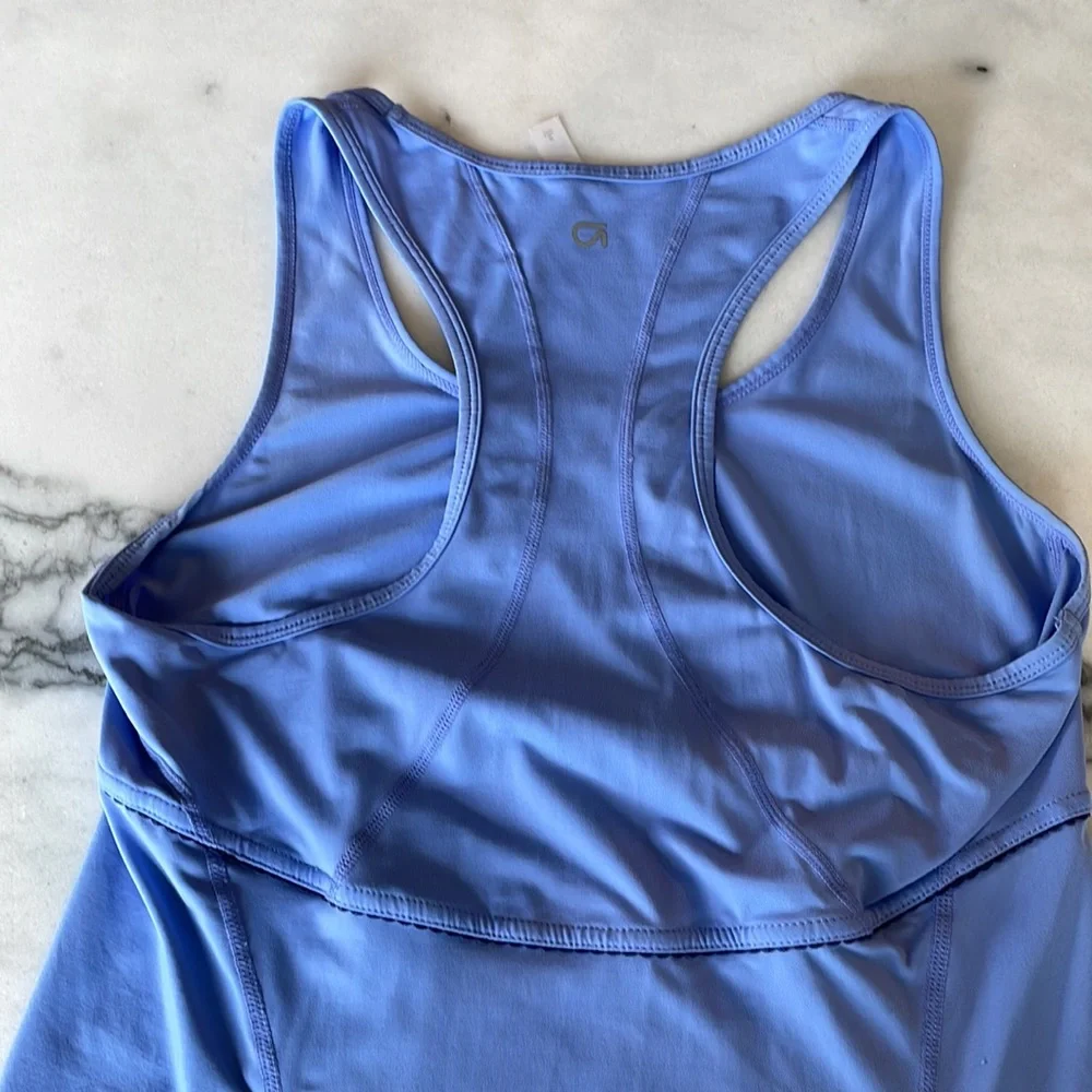 GapFit Cornflower Blue Razorback Workout Tank - Picture 5 of 10